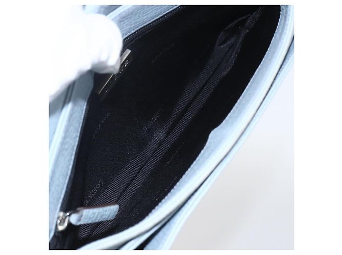Loewe Vintage-Handtasche aus Leder Blau - Ansicht 5