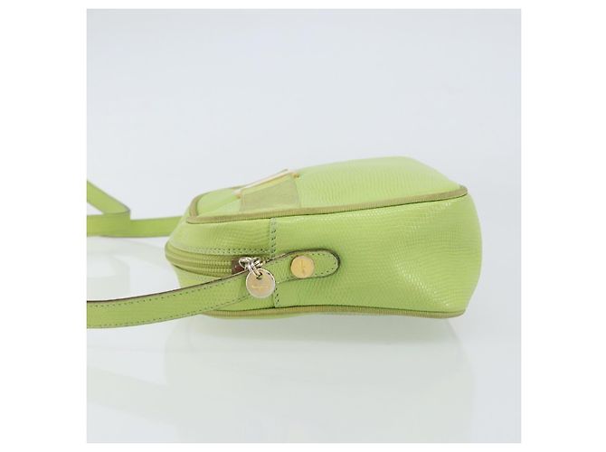 Borsa a Spalla Vala in Pelle Salvatore Ferragamo Verde - vista 4