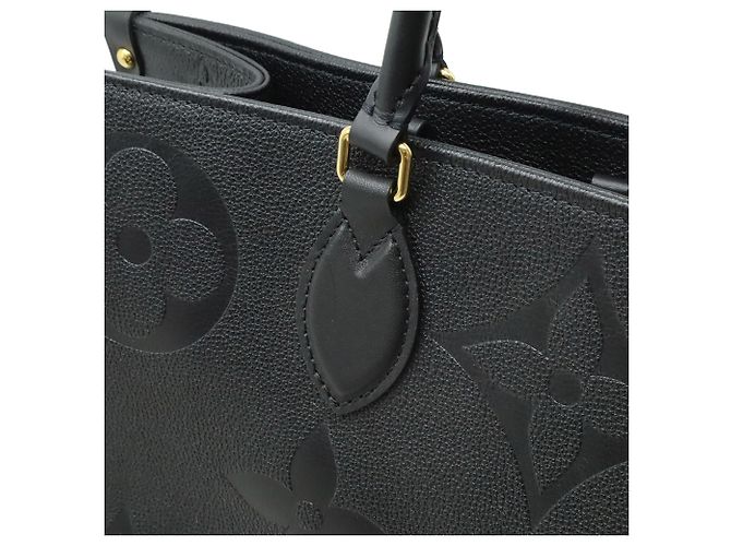 Borsa tote On the Go GM in Monogram Empreinte Louis Vuitton Nero - vista 9