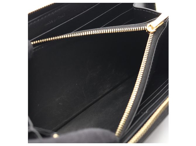Céline Portafoglio grande con zip Celine Triomphe Nero - vista 5