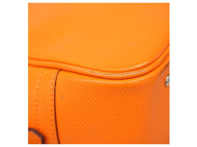 Borsa a mano mini Plume Hermès Arancione - vista 11
