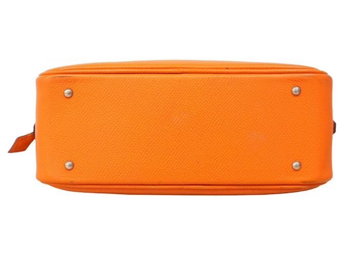 Borsa a mano mini Plume Hermès Arancione - vista 3