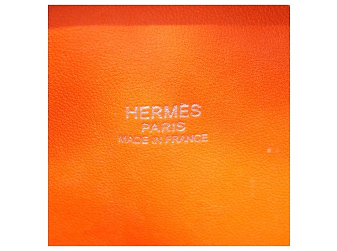 Borsa a mano mini Plume Hermès Arancione - vista 5