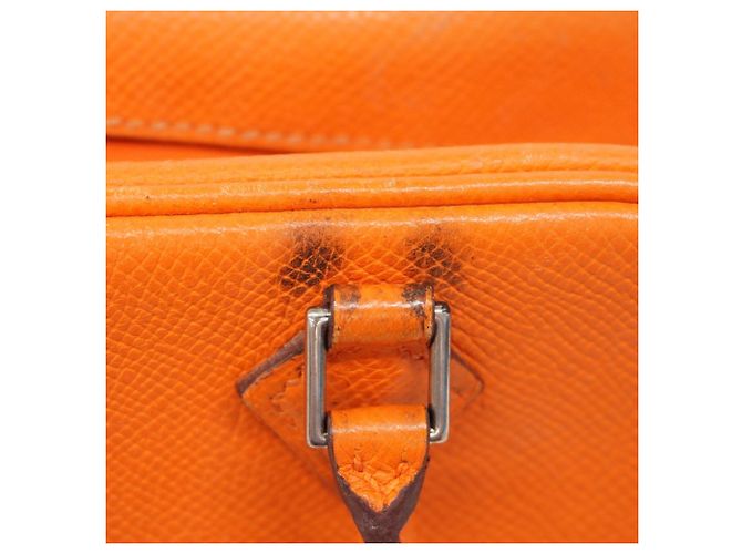 Borsa a mano mini Plume Hermès Arancione - vista 6
