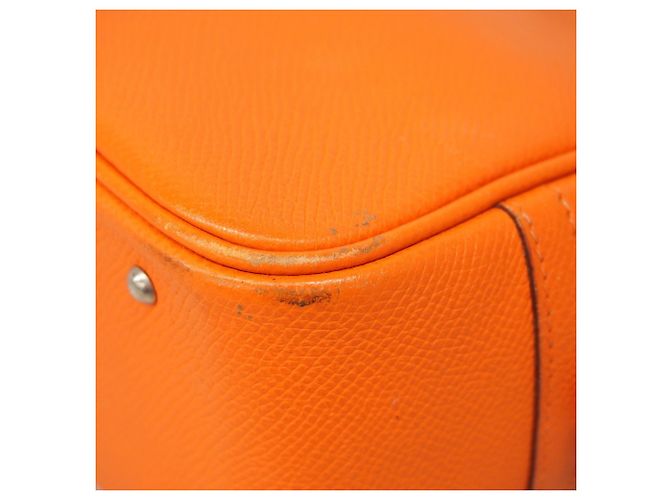 Borsa a mano mini Plume Hermès Arancione - vista 7
