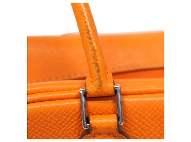 Borsa a mano mini Plume Hermès Arancione - vista 9