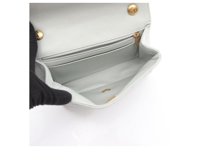 Borsa a Spalla in Pelle Grigia Matelassé Chanel Marrone - vista 3