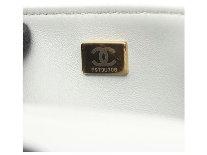 Borsa a Spalla in Pelle Grigia Matelassé Chanel Marrone - vista 5