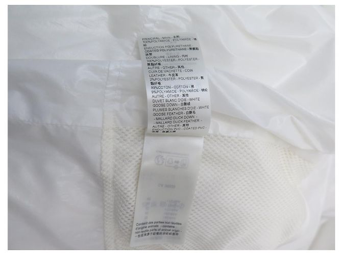 NUEVO ABRIGO PUFFER CON CAPUCHA LOUIS VUITTON 38 M 1AC4JE Blanco - vista 12