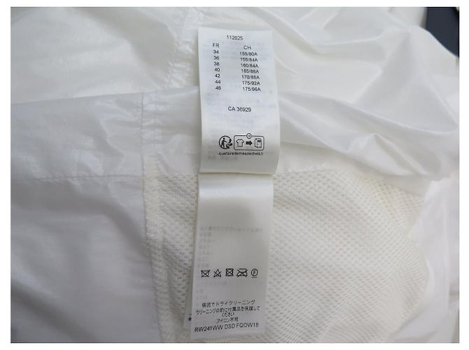 NUEVO ABRIGO PUFFER CON CAPUCHA LOUIS VUITTON 38 M 1AC4JE Blanco - vista 13