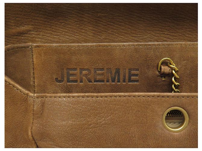 BORSA A MANO JEROME DREYFUSS JEREMIE IN PELLE SUEDE MARRONE - vista 10