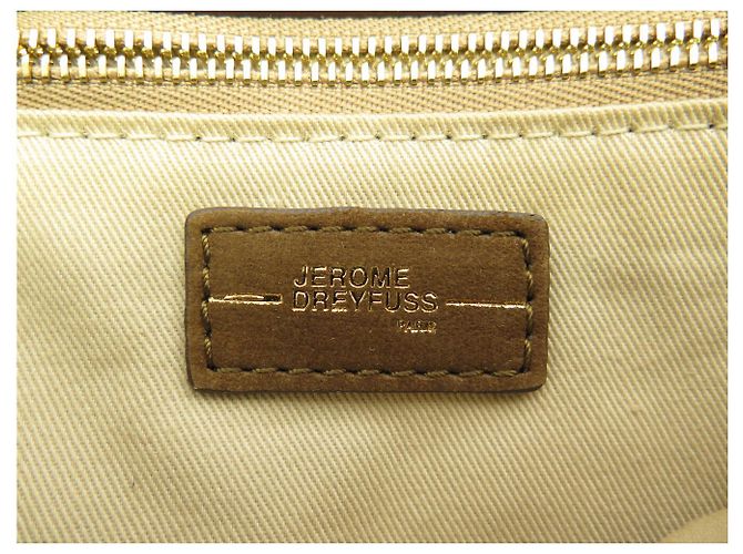 BORSA A MANO JEROME DREYFUSS JEREMIE IN PELLE SUEDE MARRONE - vista 12