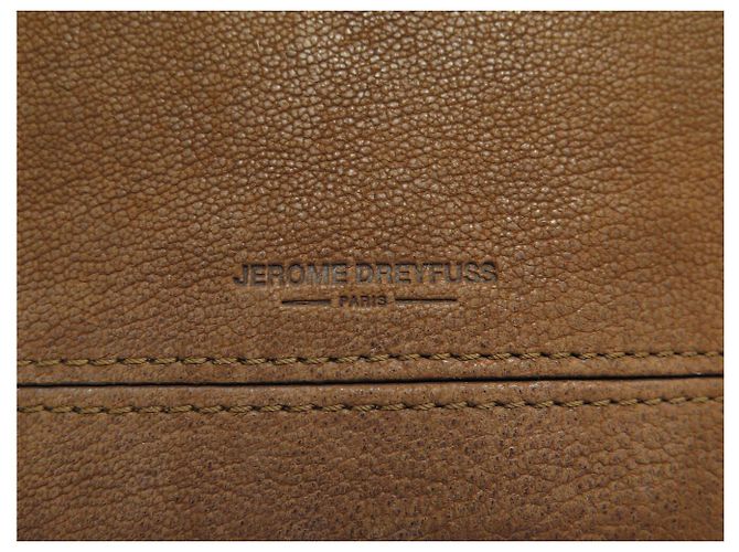 BORSA A MANO JEROME DREYFUSS JEREMIE IN PELLE SUEDE MARRONE - vista 8
