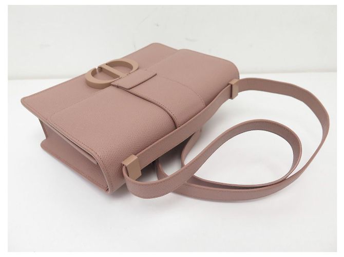 NUOVO BORSO DIOR 30 MONTAIGNE MM IN PELLE GRAINED ROSA CON TRACOLLA - vista 6