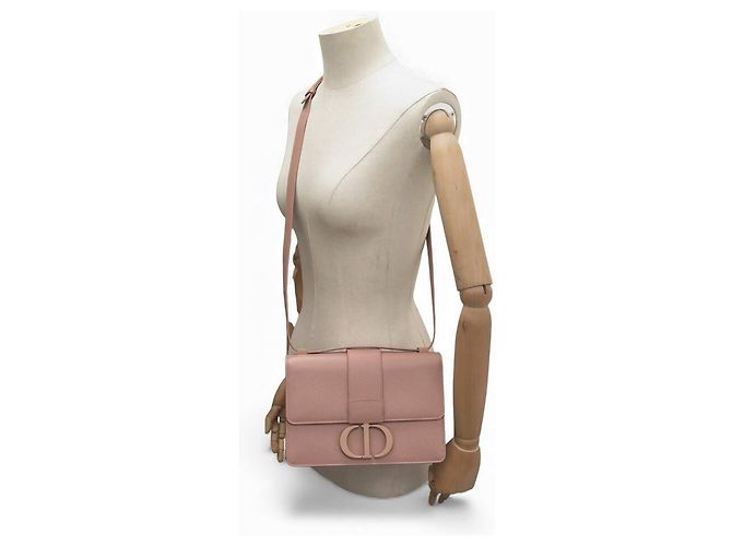 NUOVO BORSO DIOR 30 MONTAIGNE MM IN PELLE GRAINED ROSA CON TRACOLLA - vista 7