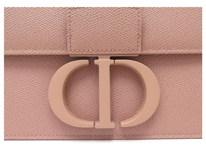 NUOVO BORSO DIOR 30 MONTAIGNE MM IN PELLE GRAINED ROSA CON TRACOLLA - vista 8