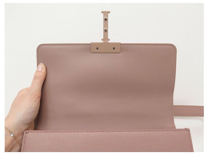 NUOVO BORSO DIOR 30 MONTAIGNE MM IN PELLE GRAINED ROSA CON TRACOLLA - vista 9