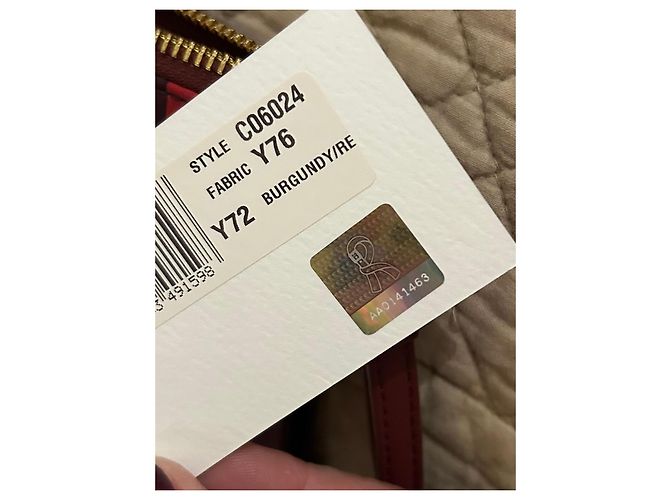 Borsa a tracolla Roberta di Camerino in tela bordeaux e bianca Bianco Rosso D'oro Bordò - vista 14