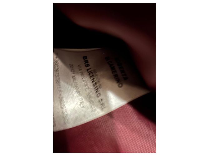 Borsa a tracolla Roberta di Camerino in tela bordeaux e bianca Bianco Rosso D'oro Bordò - vista 7