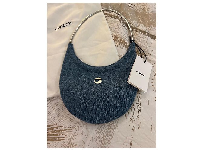 Coperni Schultertasche aus blauer Jeans - Ansicht 2