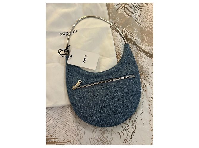 Coperni Schultertasche aus blauer Jeans - Ansicht 3