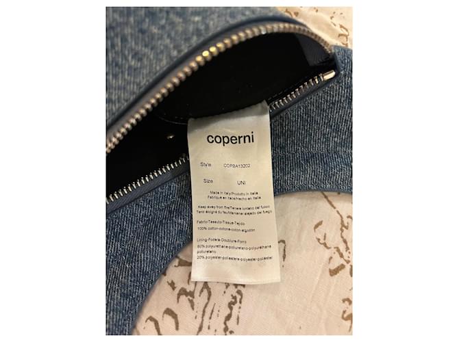 Coperni Schultertasche aus blauer Jeans - Ansicht 4