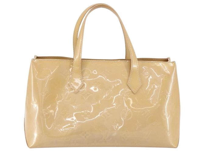 Louis Vuitton Wilshire Handtasche Monogram Vernis PM Beige - Ansicht 2