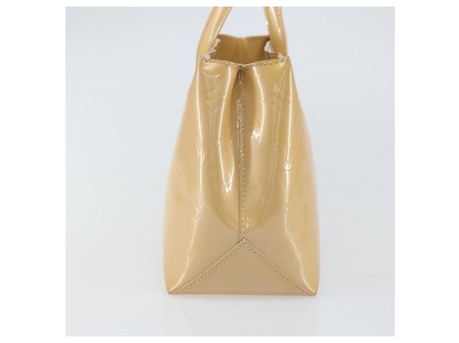 Louis Vuitton Wilshire Handtasche Monogram Vernis PM Beige - Ansicht 3