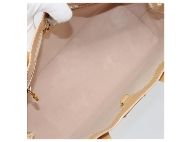 Louis Vuitton Wilshire Handtasche Monogram Vernis PM Beige - Ansicht 5