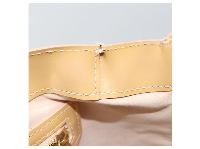 Louis Vuitton Wilshire Handtasche Monogram Vernis PM Beige - Ansicht 7