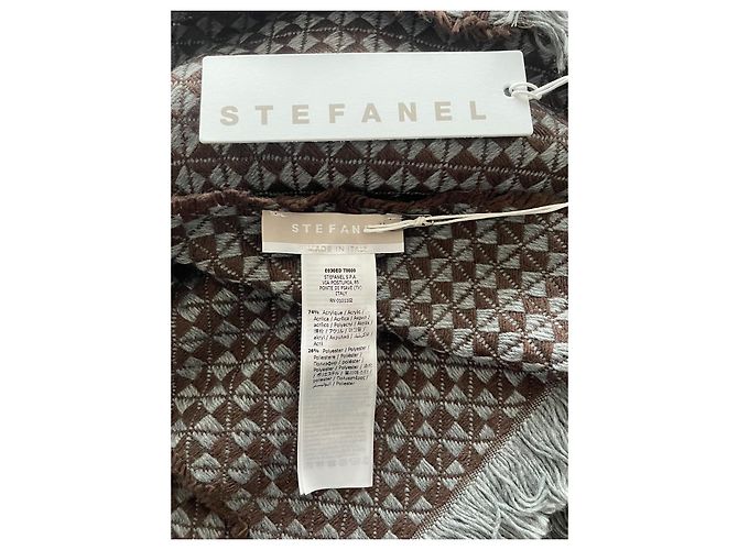 Autre Marque Sciarpa invernale Stefanel - unisex Bronzo - vista 6