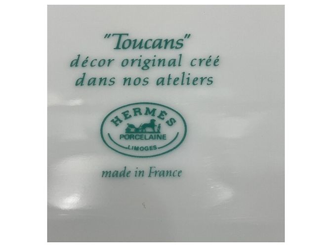 Ovaler Toucan Teller von Hermès Mehrfarben - Ansicht 3