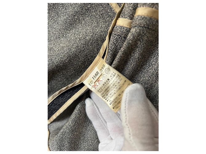 Courreges Giacca vintage in lana e seta Courrèges Grigio antracite - vista 6