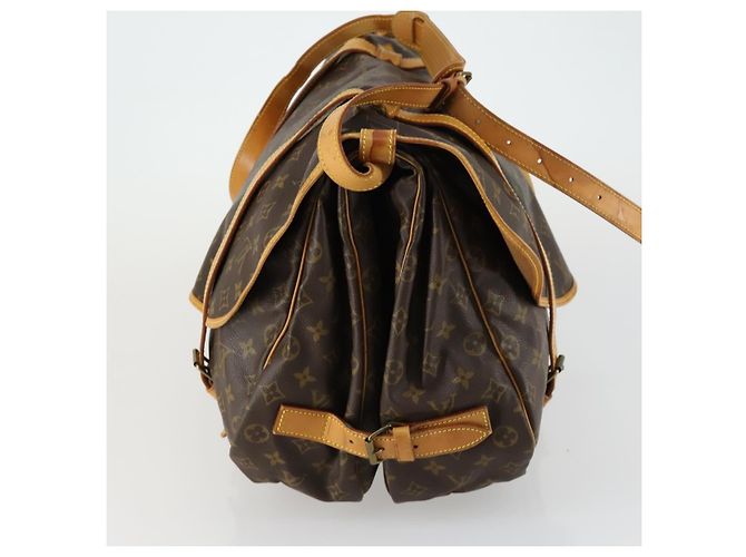 Borsa Saumur Louis Vuitton in tela Monogram 43 Marrone - vista 4