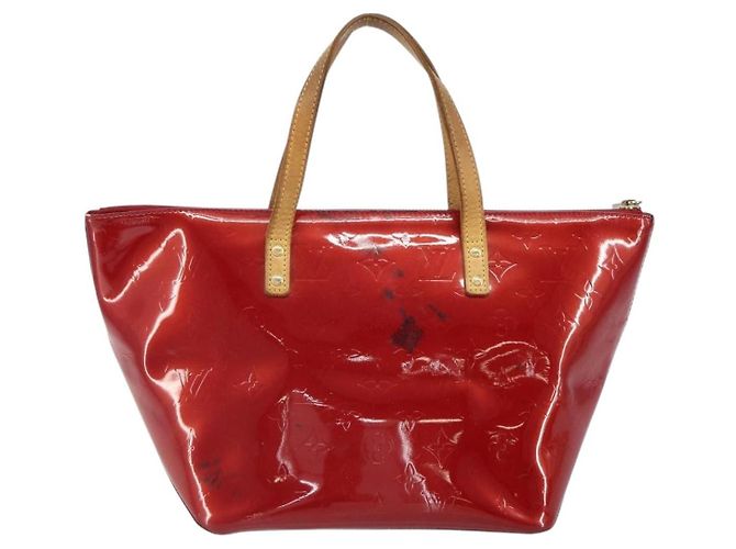 Borsa Bellevue Monogram Vernis PM Louis Vuitton Rosso - vista 2