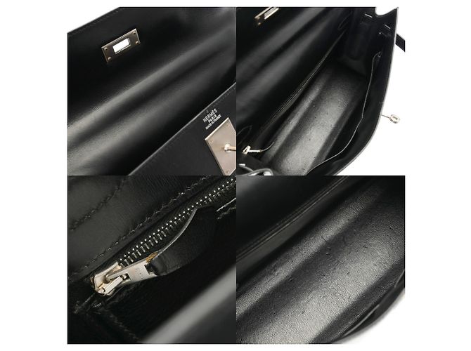 Hermès Hermes Kelly 32 Einkaufstasche Schwarz - Ansicht 10