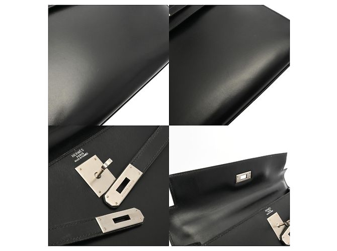 Hermès Hermes Kelly 32 Einkaufstasche Schwarz - Ansicht 9
