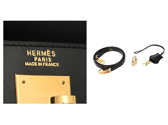 Hermès Hermes Kelly 32 Einkaufstasche Schwarz - Ansicht 11