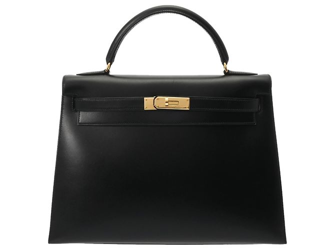 Hermès Hermes Kelly 32 Einkaufstasche Schwarz - Ansicht 2
