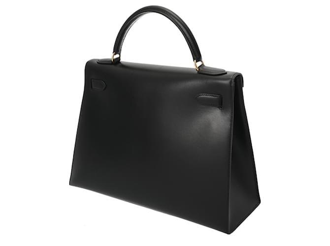 Hermès Hermes Kelly 32 Einkaufstasche Schwarz - Ansicht 3