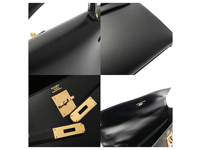 Hermès Hermes Kelly 32 Einkaufstasche Schwarz - Ansicht 9