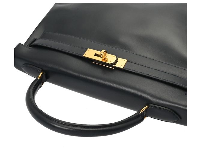 Hermès Hermes Kelly 32 Einkaufstasche Marineblau - Ansicht 4