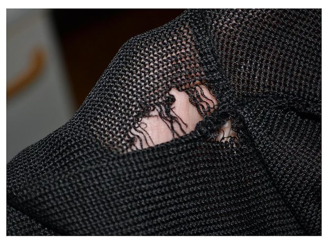 Cárdigan Salvatore Ferragamo negro de algodón - vista 6