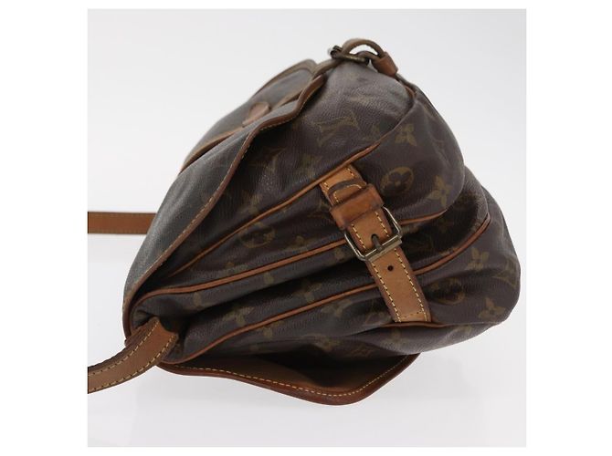 Borsa Saumur Louis Vuitton in tela Monogram 30 Marrone - vista 4