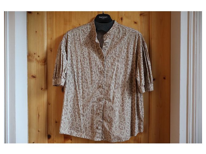 Blusa Twin Set de algodón beige - vista 4