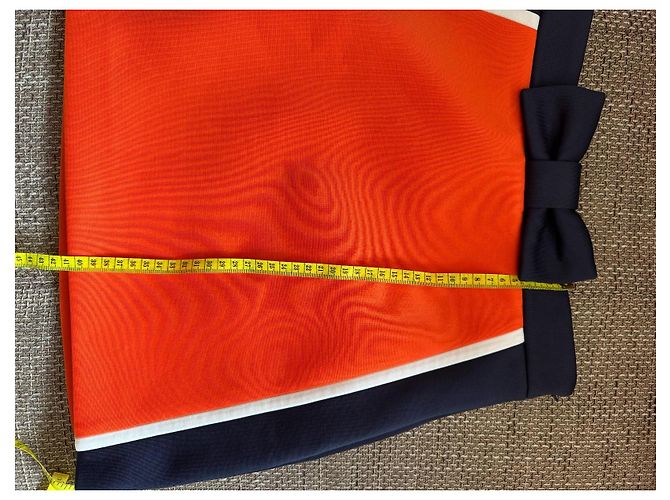 Mini Falda Miu Miu Naranja de Jersey - vista 8