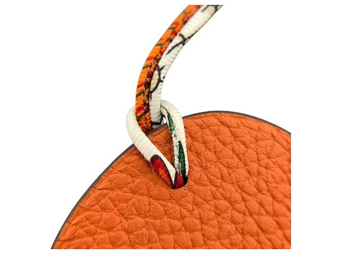 Silk In Charm a forma di cuore Petit H di Hermès per donne Arancione - vista 7