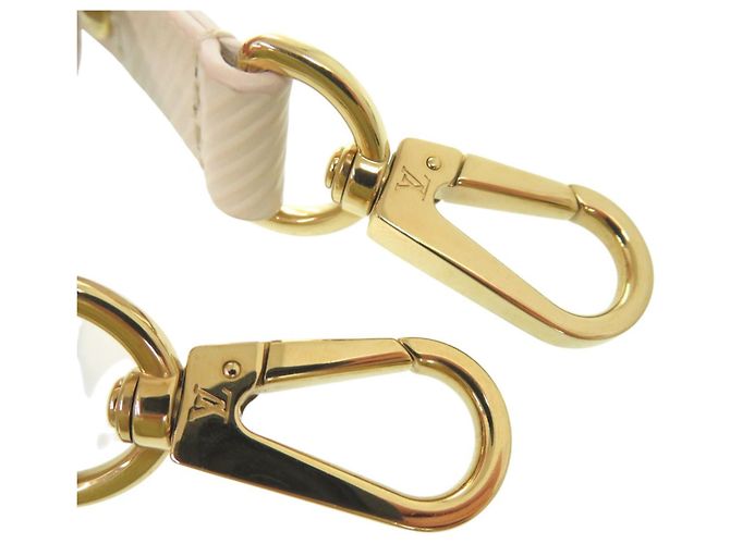 Cinghia a Spalla in Pelle Epi Louis Vuitton Bianco D'oro - vista 7