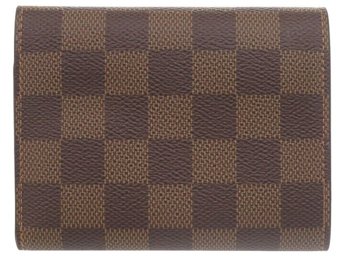 Cartera Victorine Tri-Fold Louis Vuitton Castaño Roja Damier ebene - vista 2