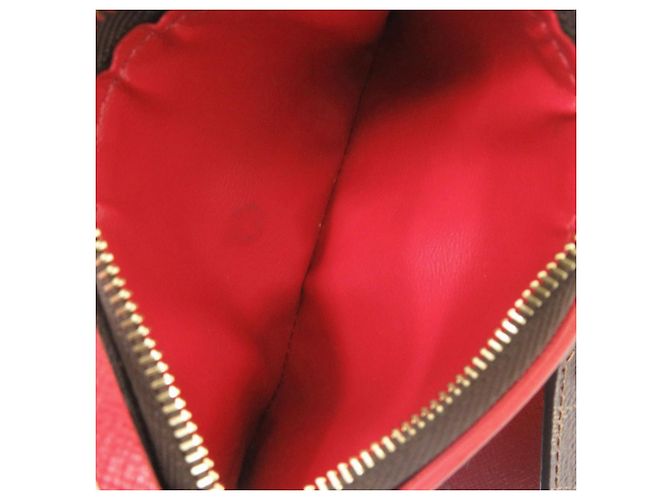 Cartera Victorine Tri-Fold Louis Vuitton Castaño Roja Damier ebene - vista 6